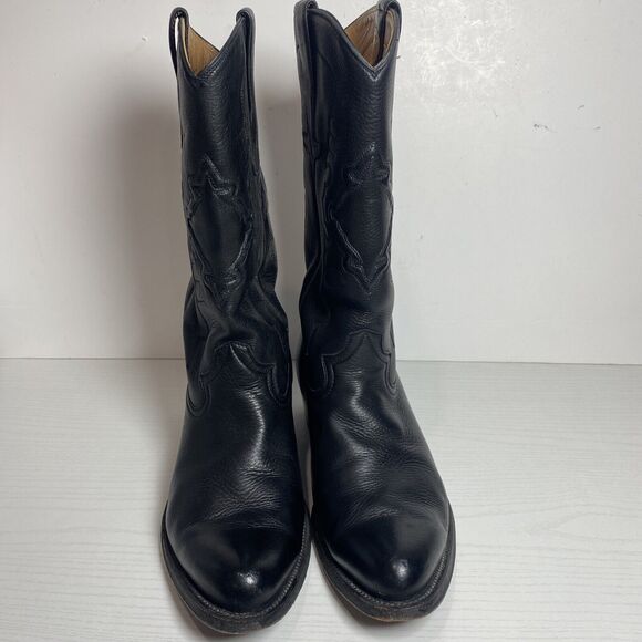 Gavel‎ Santino Bullhide Cowboy Boots Black Mens Size 8 main image 9